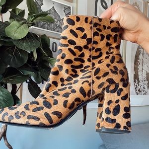 WOMENS CHEETAH BOOTIES (FUR)